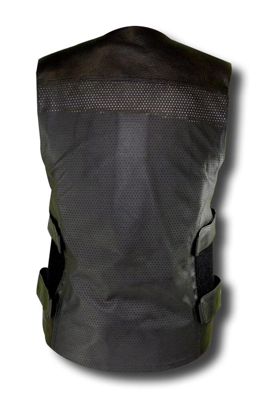バイク用品 ウェア その他(ウェア)<br>ライズ ARMED LEATHER VEST BK LL-3L<br>RIDEZ 4527625081222 取寄品