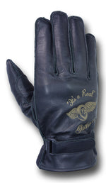 <br> バイク用品 ウェア グローブ<br>ライズ KnuckleHead グローブ VintageCow BK ＃L<br>RIDEZ 4527625085220 取寄品