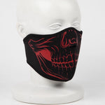 バイク用品 ウェア その他(ウェア)<br>ライズ ネオフェイスマスク RFM03 X SKULL RD<br>RIDEZ 4527625099425 取寄品 セール