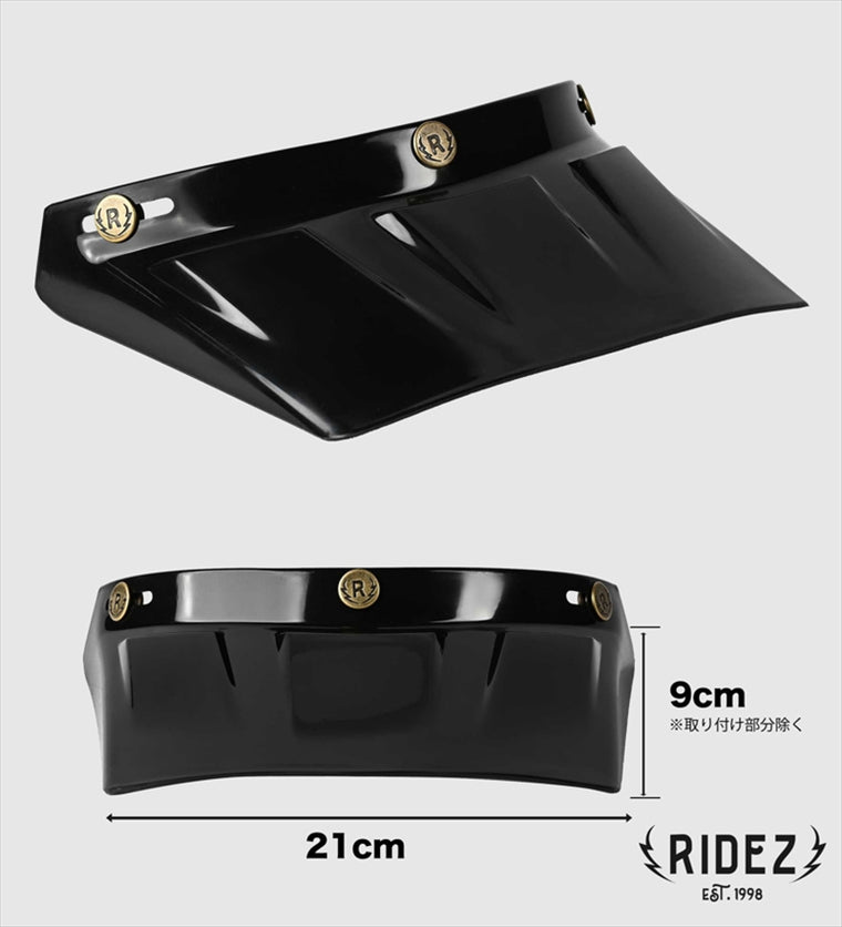 ライズ｜バイザー TRIPLE CROSS BLACK｜4527625125179