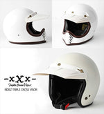 ライズ｜バイザー TRIPLE CROSS WHITE｜4527625125186