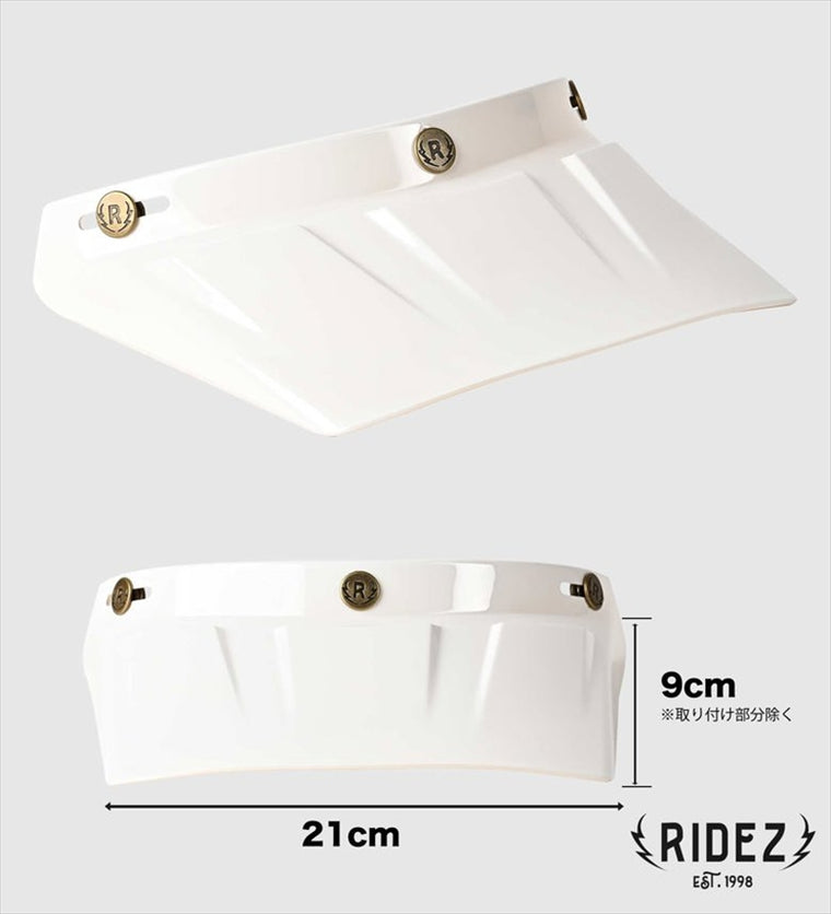ライズ｜バイザー TRIPLE CROSS WHITE｜4527625125186