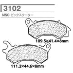 CARBONE LORRAINE(カーボンロレーヌ)｜ブレーキパッド 3102-MSC ｜CL3102-MSC