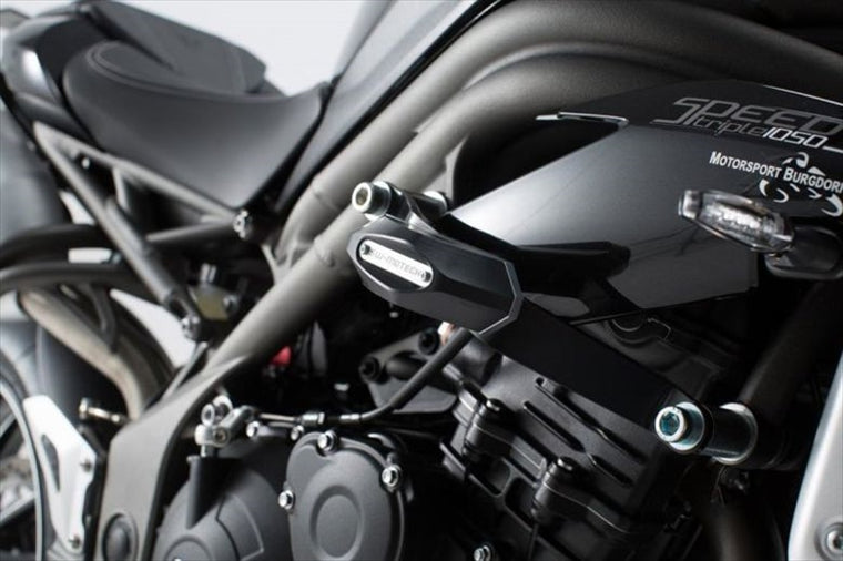 【エスダブリューモーテック】SWモーテック    フレームスライダーセットBLK          TRIUMPH SPEED TRIPLE 1050／S／R 10 STP1159010300/B