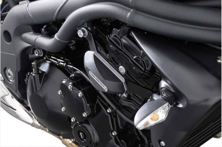【エスダブリューモーテック】SWモーテック    フレームスライダーセットBLK          TRIUMPH SPEED TRIPLE 1050 04-10 STP1159010000/B