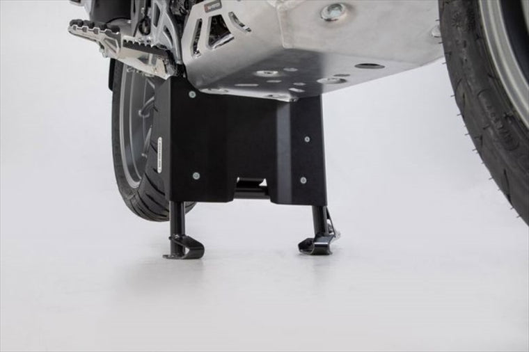 【エスダブリューモーテック】SWモーテック    エンジンガードエクステンションBLK     センタースタンド用 BMW R1200GS 12-18／R1250GS 18 MSS0778110302/B