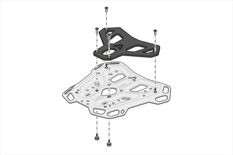 【エスダブリューモーテック】ADV-RACK (アドベンチャーラック) BLK V-STROM650/1000/1050 GPT0544019001/B