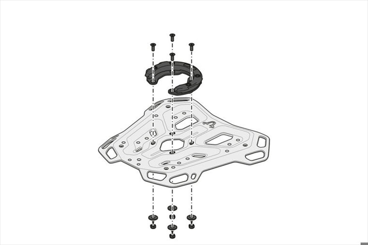 【エスダブリューモーテック】ADV-RACK (アドベンチャーラック) BLK V-STROM650/1000/1050 GPT0544019001/B
