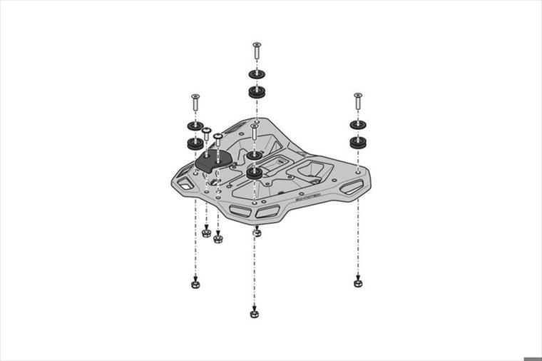 【エスダブリューモーテック】STREET-RACK (ストリートラック) BLK MT-10/SP 21 GPT0656416100/B