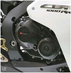 【NEXRAY】ネクスレイ クラッチカバー ミギ スモークBLK CBR1000RR 08-10(ABSフカ)【カタログ品番：P034-3516】【メーカー品番：31810508】