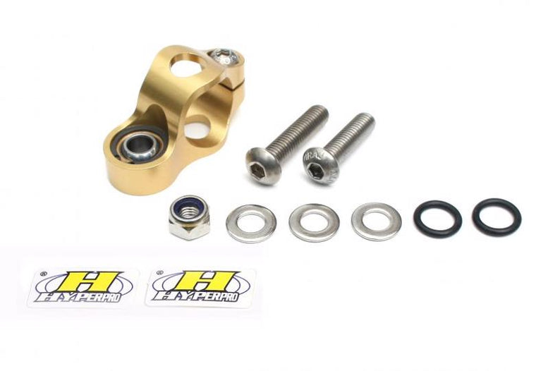【HYPERPRO】ハイパープロ CNCステダンステーSET 75mm GLD GSX1300R 08-12 GSX-R1000 01-06 750 00-06【カタログ品番：P077-7966】【メーカー品番：22115021】