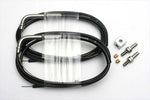 【アクティブ】アクティブ     DIYスロットルワイヤー T-EVO／EVO2   ステン金具／アウターBLK 95度角 1400mm 2本入 1060300