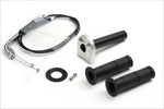 【アクティブ】アクティブ     スロットルKIT T-3 BLK φ44     メッキ金具 Z900RS 18-22／Z1000 14-16 1067985