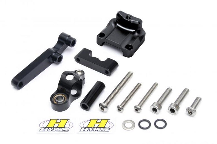 【HYPERPRO】ハイパープロ CNCステダンステーSET 75mm BLK NINJA250 13-16【カタログ品番：P083-3668】【メーカー品番：22117039B】