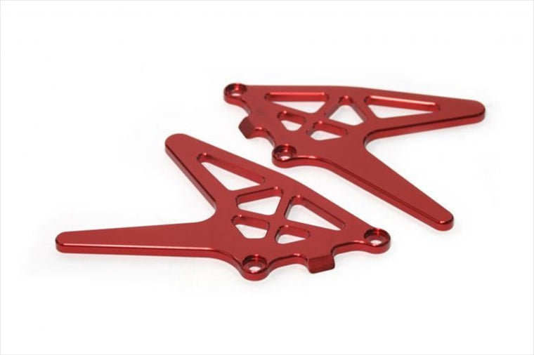 【アクティブ】アクティブ オプション スタンドフックプレート RED （右／左） PFスイングアーム用 リアスタンド用 汎用 15500011