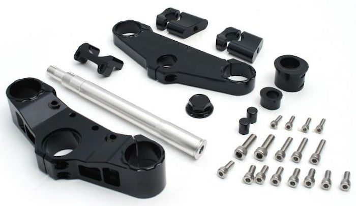 【アクティブ】アクティブ     コンバーチブルステムKIT BLK／φ43  （φ22.2ハンドル用）ZRX1100／ZRX1200R／ZRX1200DAEG 09-16 13670006