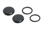 アクティブ     アルミ フロントフォークキャップ BLK     NINJA250R 08-12／NINJA250（ABS可） 13-16 《アクティブ 10370181》◇Cr◇