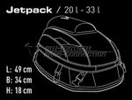 【エスダブリューモーテック】SWモーテック TAILBAGS ジェットパック 20-33L 34x18x49cm 1660g【カタログ品番：P085-1051】【メーカー品番：BCHTA0030310000】
