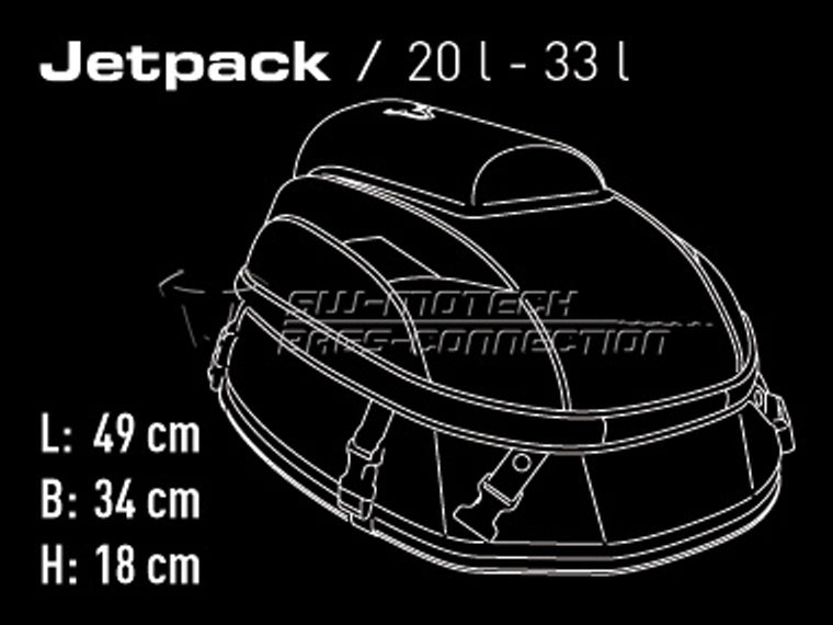 【エスダブリューモーテック】SWモーテック TAILBAGS ジェットパック 20-33L 34x18x49cm 1660g【カタログ品番：P085-1051】【メーカー品番：BCHTA0030310000】