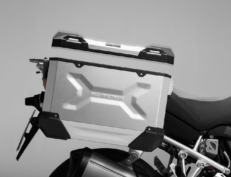 【エスダブリューモーテック】SWモーテック    TRAX ADV Lサイドケース 45L 右  BLK 49x28x37cm／5.4kg ALK0073310000R/B