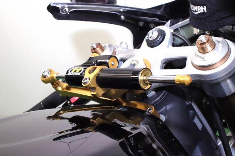 【HYPERPRO】ハイパープロ CNCステダンステーSET 75mm GLD TRIUMPH DAYTONA675 06-12【カタログ品番：P093-0258】【メーカー品番：22119032】