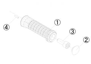 【ゲイルスピード】GALESPEED リペア ステップバーASSY SIL (車種共通) フットコントロールKIT【カタログ品番：P097-9332】【メーカー品番：FCK0001S】