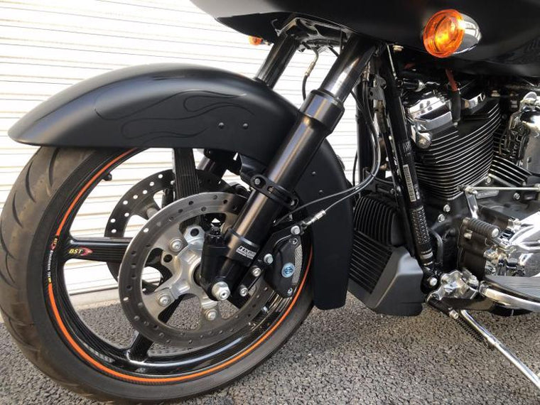 【HYPERPRO】ハイパープロ H49フォーク49mm インナーBLK 735mm TOURING FL 14-18【カタログ品番：P094-9830】【メーカー品番：AH2BBT02】