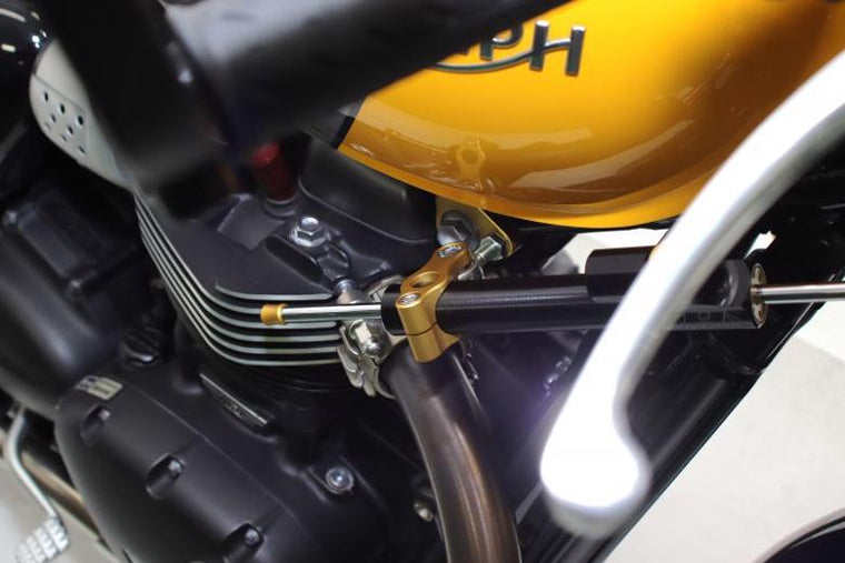 【HYPERPRO】ハイパープロ CNCステダンステーSET 120mm BLK TRIUMPH STREET TWIN CUP SCRAMBLER BOBBER 16-19【カタログ品番：P096-7188】【メーカー品番：22119037B】