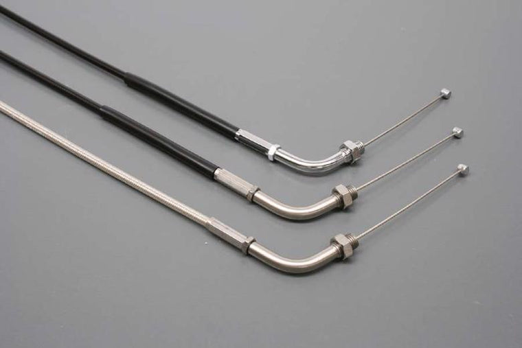 【ACTIVE】アクティブ アジャスタブル スロットルワイヤー 800mm TYPE-3 (ステン金具 メッシュ仕様)【カタログ品番：P044-4843】【メーカー品番：1060182】