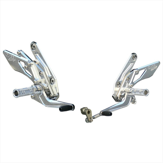 オーヴァーレーシング｜バックステップ 4POS シルバー｜51-73-02