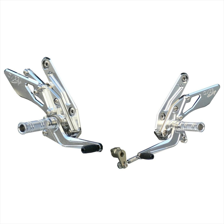 オーヴァーレーシング｜バックステップ 4POS シルバー｜51-73-02