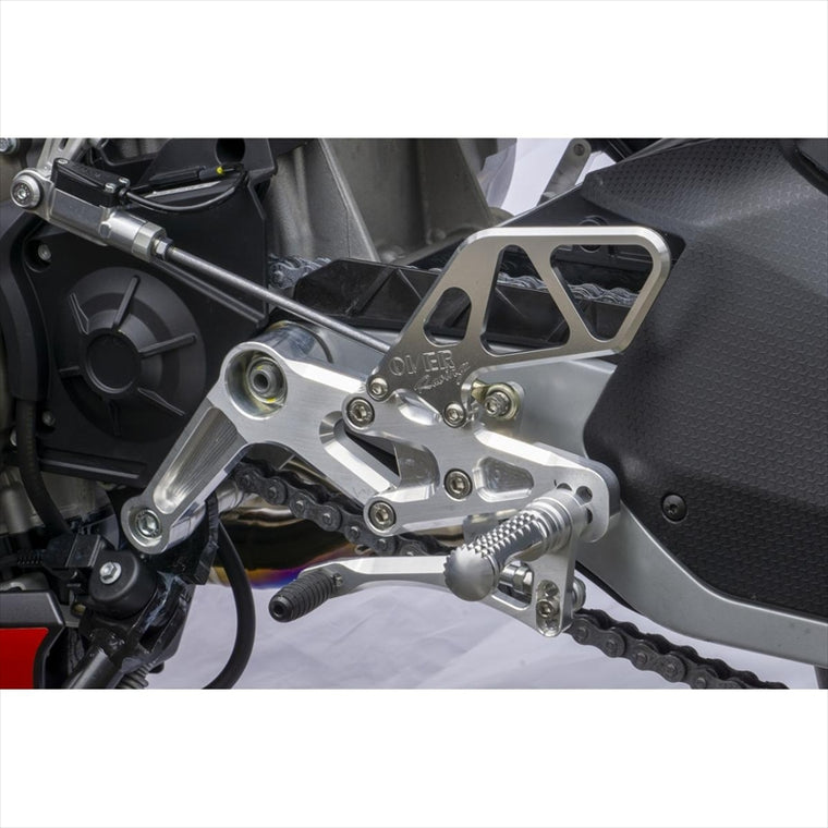 オーヴァーレーシング｜バックステップ 4ポジション シルバー｜51-916-01