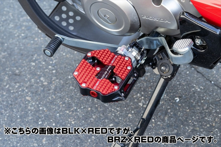 OVER RACING(オーヴァーレーシング)｜フラットペダル スモール BRZ/RED｜51-06-02BR
