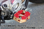 OVER RACING(オーヴァーレーシング)｜フラットペダル ラージ BLK/RED｜51-06-03B