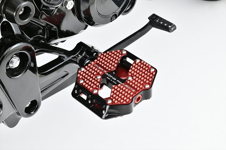 OVER RACING(オーヴァーレーシング)｜フラットペダル ラージ BLK/RED｜51-012-22B