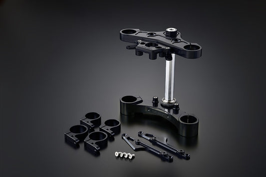 OVER RACING(オーヴァーレーシング)｜倒立フォークステムキット ワイドオフセット BLK｜55-061-021B