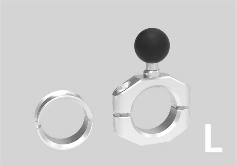 MOUNT SYSTEM｜マウントシステム セカンド パイプクランプベース サイズ：L(シルバー) (22.2mm/1inch)｜00083000