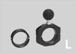 MOUNT SYSTEM｜マウントシステム セカンド パイプクランプベース サイズ：L(ブラック) (22.2mm/1inch)｜00083001