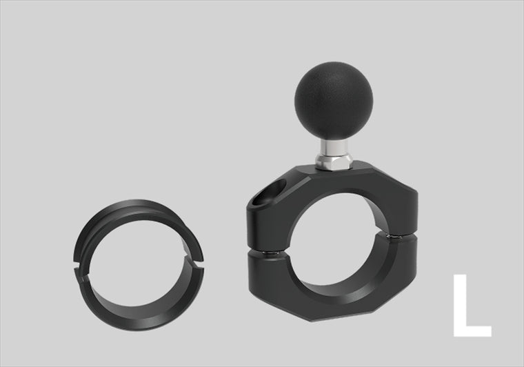 MOUNT SYSTEM｜マウントシステム セカンド パイプクランプベース サイズ：L(ブラック) (22.2mm/1inch)｜00083001