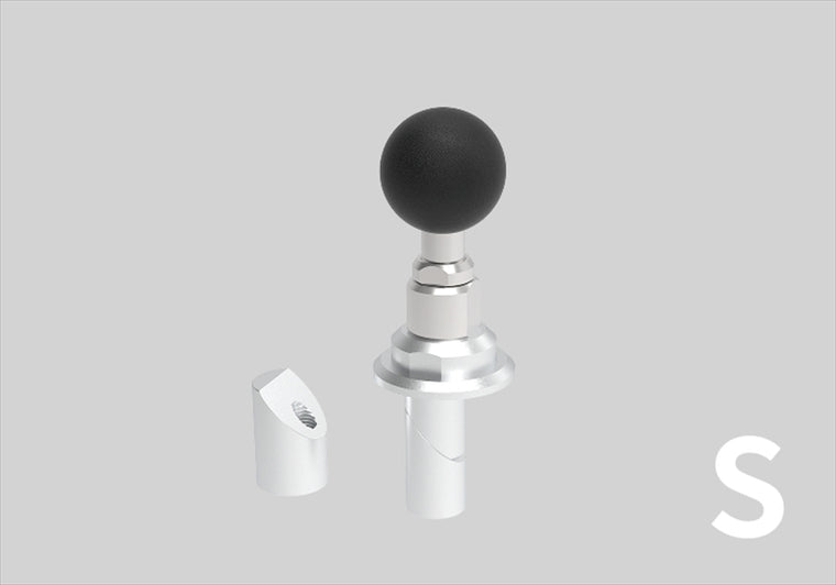 MOUNT SYSTEM｜マウントシステム セカンド ステムマウントベース サイズ：S(シルバー) (12-15mm/15.1-17.9mm)｜00083002
