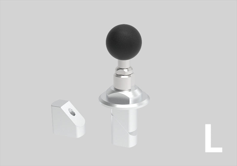 MOUNT SYSTEM｜マウントシステム セカンド ステムマウントベース サイズ：L(シルバー) (18-24mm/24.1-30mm)｜00083003