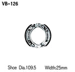 【VESRAH】ベスラ ブレーキシュー ミゾツキ ホンダ、スズキ【カタログ品番：VB-126NSQ】【メーカー品番：VB-126NSQ】