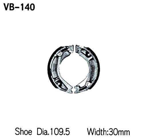 【VESRAH】VESRAH ブレーキシュー ミゾツキ ホンダ【カタログ品番：VB-140NSQ】【メーカー品番：VB-140NSQ】
