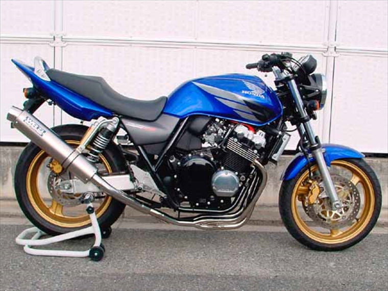 マフラー  ダブルアールズ WR`S フルEX ラウンドステンレスサイレンサー CB400SF H-VTEC SB 1・2・3(BC-NC39) LA1409JM 4547567250135 取寄品