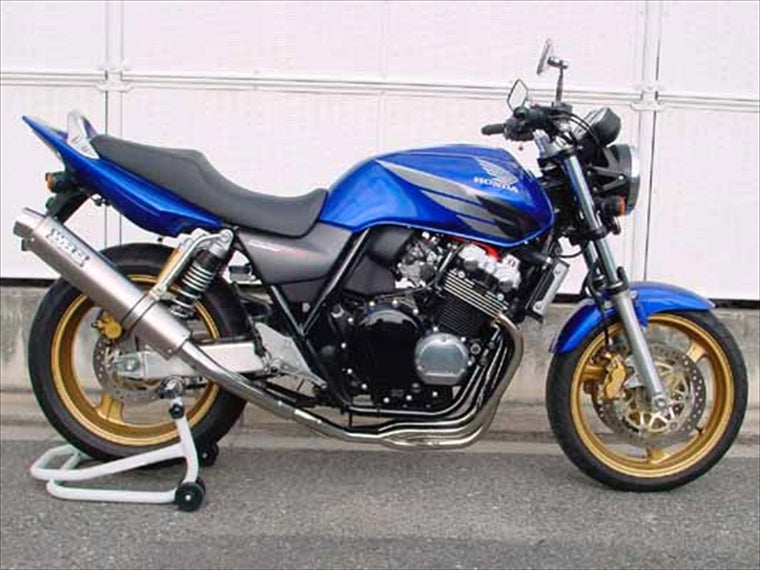マフラー  ダブルアールズ WR`S フルEX ラウンドソリッドチタンサイレンサー CB400SF H-VTEC SB 1・2・3(BC-NC39) LT1409JM 4547567250142 取寄品
