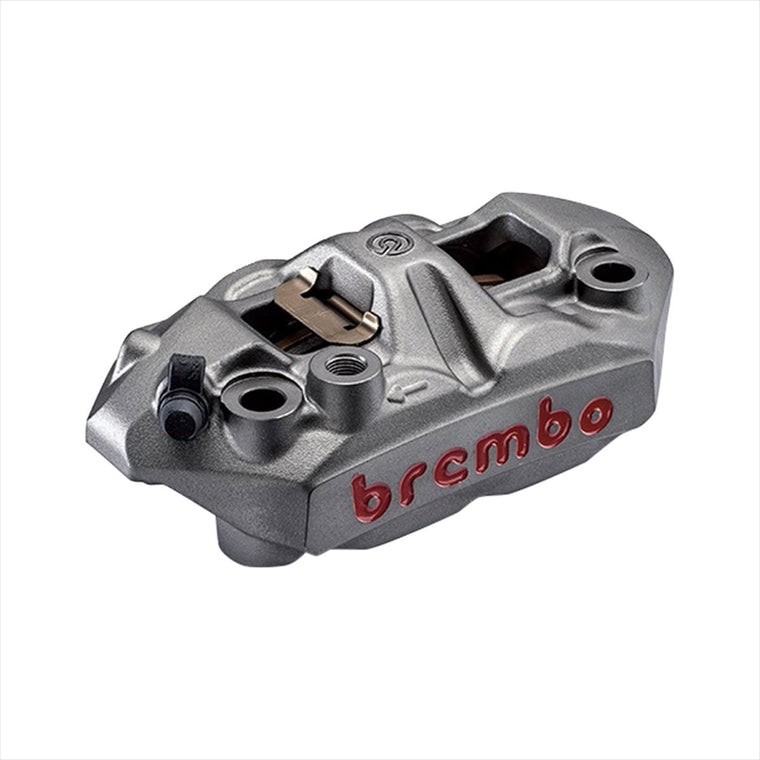 ブレンボ｜M-4 ラジアル モノブロック 4P キャリパー チタニウムアルマイト レッドロゴ 左右セット｜220.A397.10