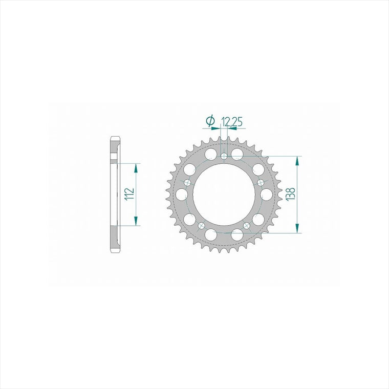 AFAM(アファム)｜Rスプロケット 525-44｜11613-44