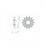 アファム｜Fスプロケット 520-15｜24507-15