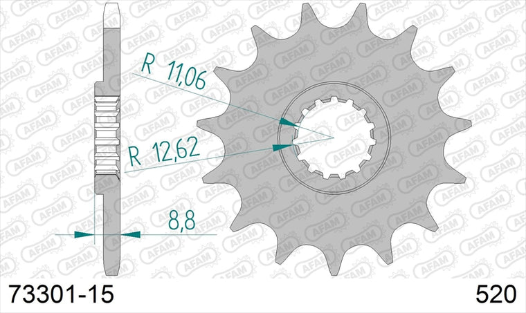 AFAM(アファム)｜Fスプロケット 520-15｜73301-15