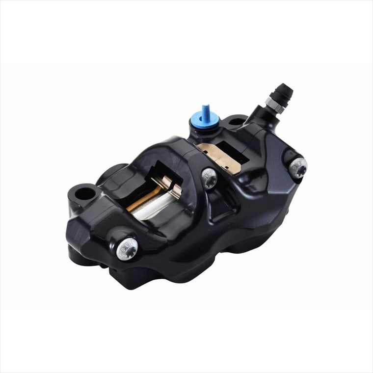 ブレンボ｜484 cafe racer ラジアル CNC 4P キャリパー ブラックアルマイト レッドロゴ 左右セット｜220.B473.20
